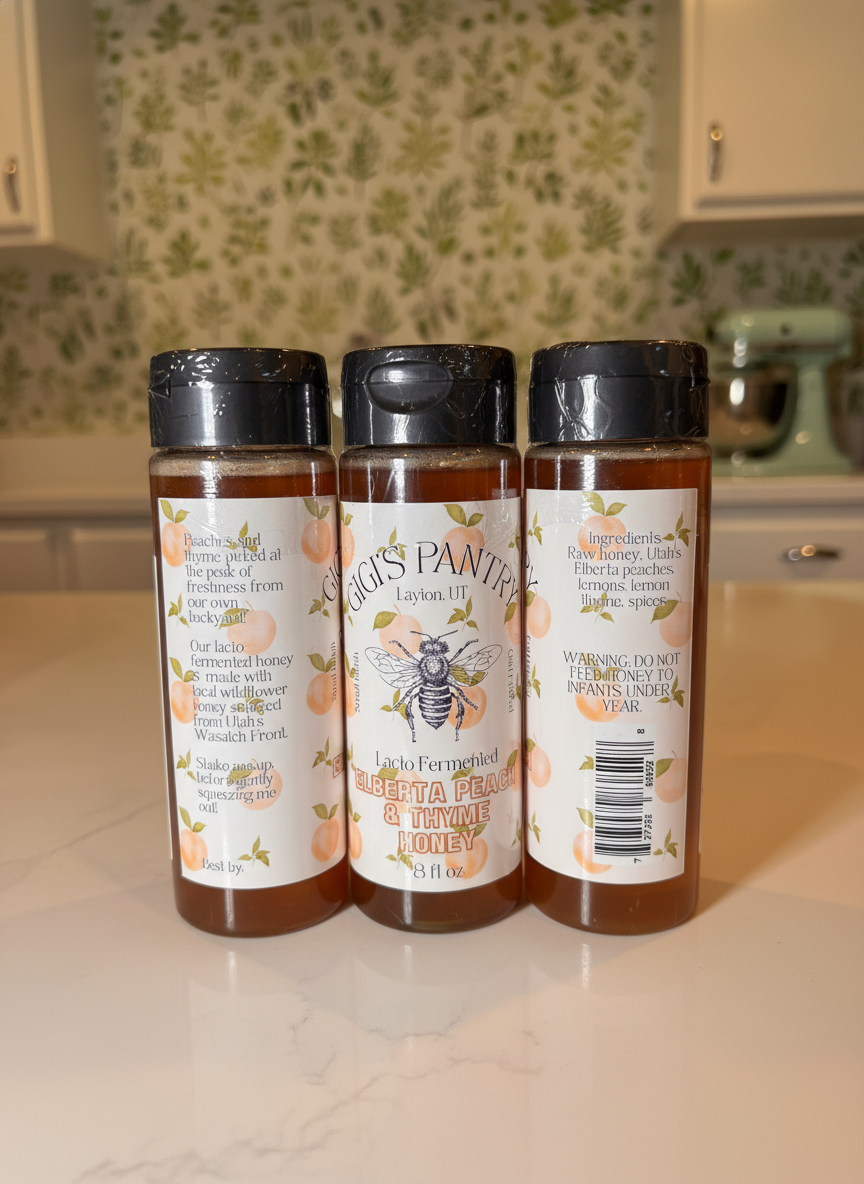 Peach & Thyme Honey - Seasonal